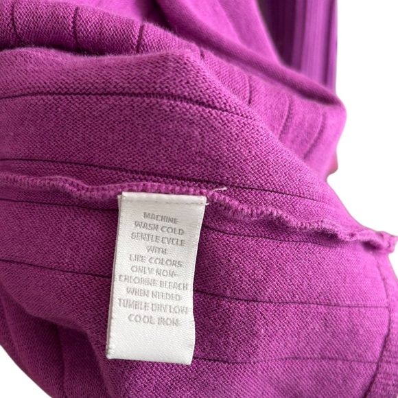 Charter Club Open Front Sweater Cardigan Size 1X Ribbed Office Casual Stretch - Picture 6 of 16